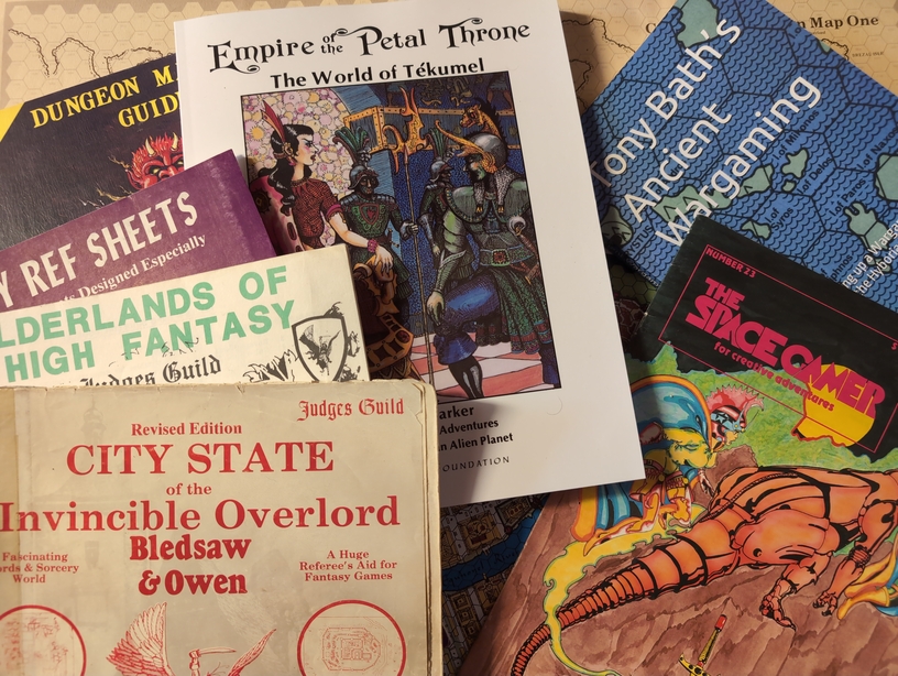 A bunch of old 70s adventure gaming material